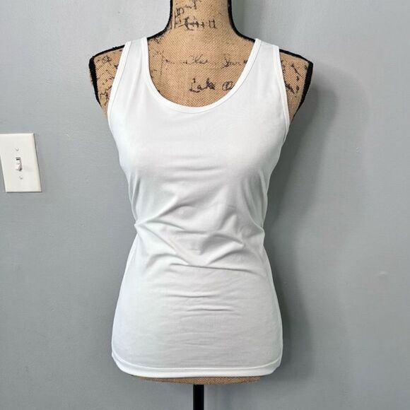 Tommie Copper White Lower Back Support Tank Top size large - Picture 3 of 9